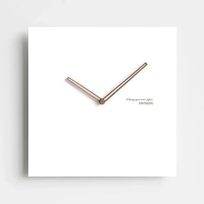 Minimalist White Wall Clock - Eco-Friendly & Stylish Design