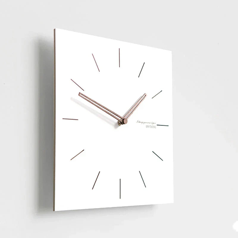 Minimalist White Wall Clock - Eco-Friendly & Stylish Design