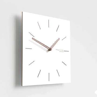 Minimalist White Wall Clock - Eco-Friendly & Stylish Design