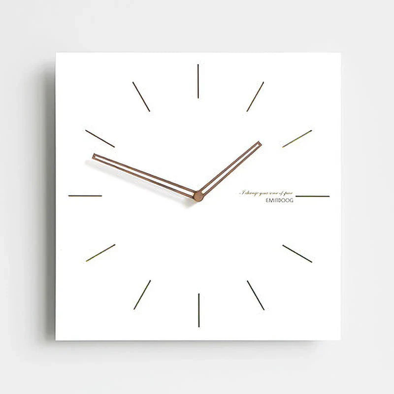 Minimalist White Wall Clock - Eco-Friendly & Stylish Design