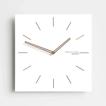 Minimalist White Wall Clock - Eco-Friendly & Stylish Design
