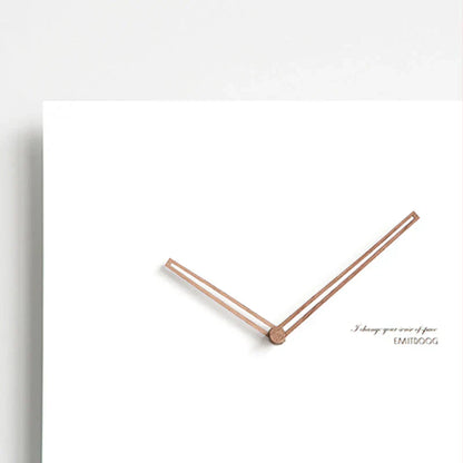 Minimalist White Wall Clock - Eco-Friendly & Stylish Design