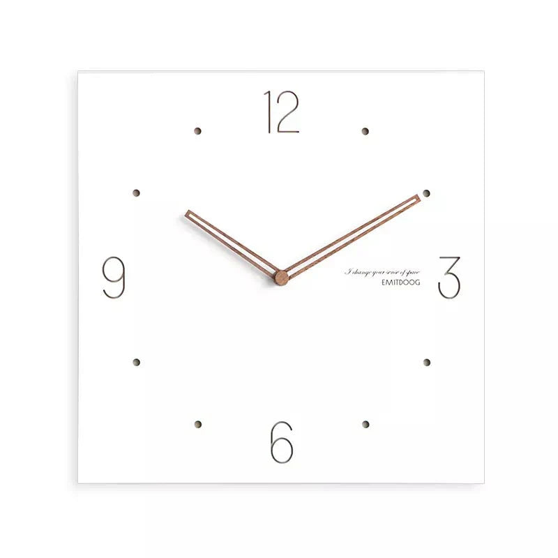 Minimalist White Wall Clock - Eco-Friendly & Stylish Design