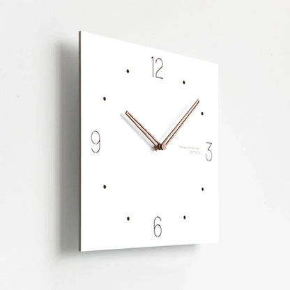 Minimalist White Wall Clock - Eco-Friendly & Stylish Design