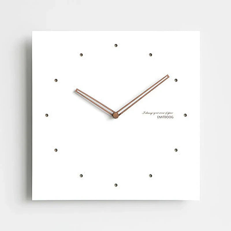 Minimalist White Wall Clock - Eco-Friendly & Stylish Design