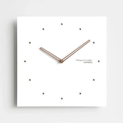 Minimalist White Wall Clock - Eco-Friendly & Stylish Design