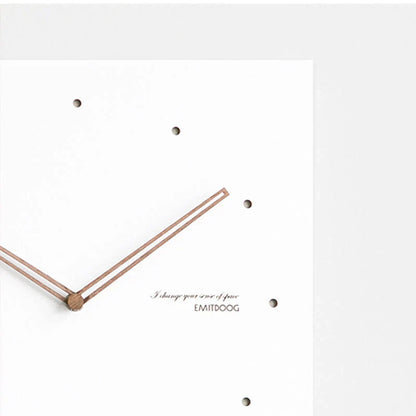 Minimalist White Wall Clock - Eco-Friendly & Stylish Design