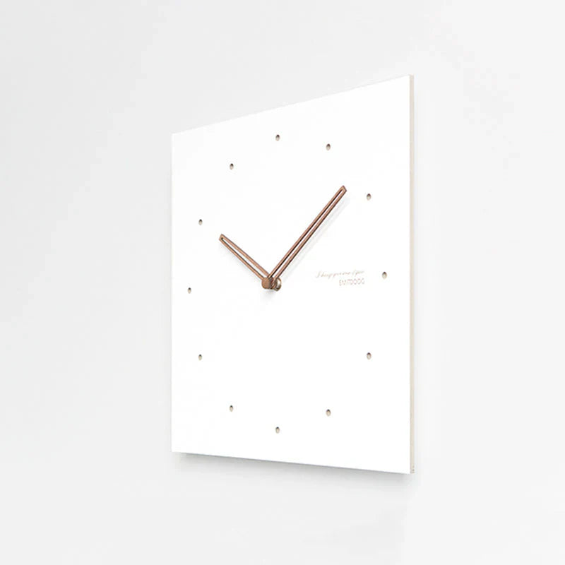 Minimalist White Wall Clock - Eco-Friendly & Stylish Design