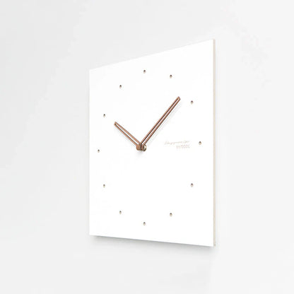 Minimalist White Wall Clock - Eco-Friendly & Stylish Design
