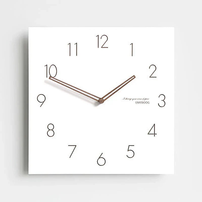 Minimalist White Wall Clock - Eco-Friendly & Stylish Design