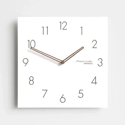 Minimalist White Wall Clock - Eco-Friendly & Stylish Design