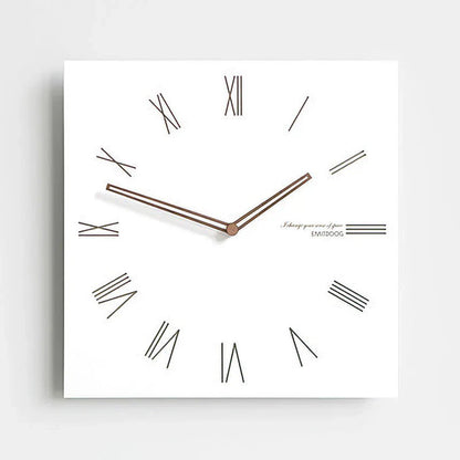 Minimalist White Wall Clock - Eco-Friendly & Stylish Design