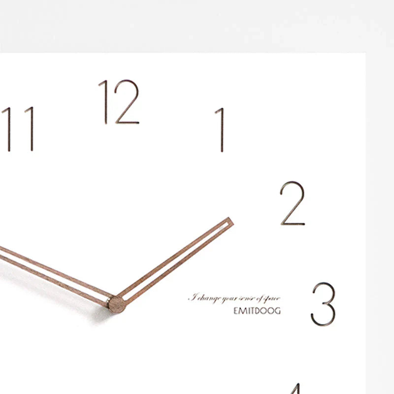 Minimalist White Wall Clock - Eco-Friendly & Stylish Design