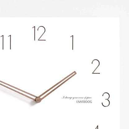 Minimalist White Wall Clock - Eco-Friendly & Stylish Design