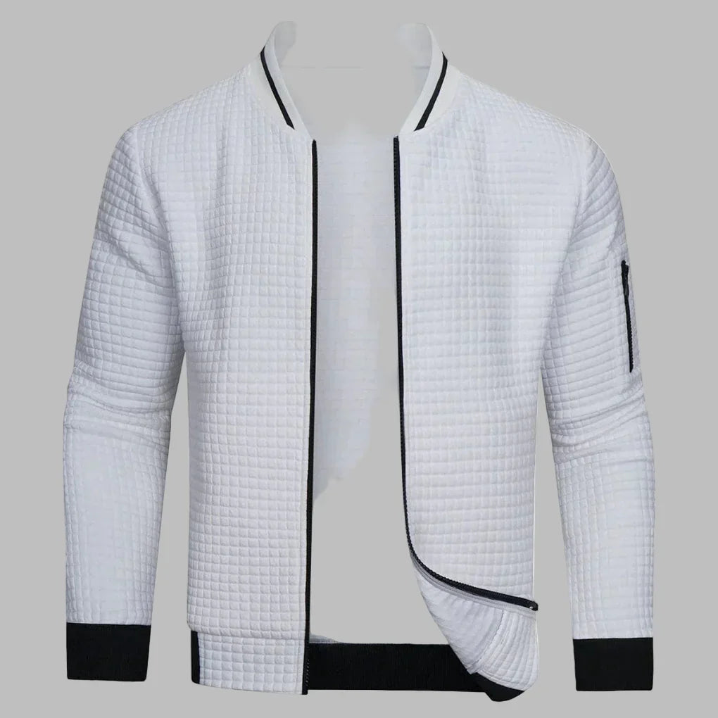 Camisola de homem com fecho éclair, confortável e quente