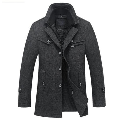 Willem | Manteau d'hiver pour homme en laine chaude