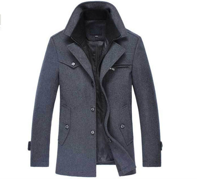Willem | Manteau d'hiver pour homme en laine chaude