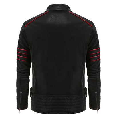 Willem | Veste en cuir noire pour homme