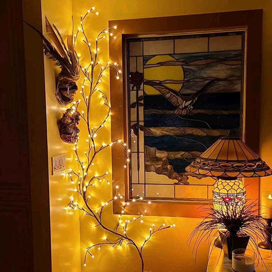 Iluminación decorativa de sauce