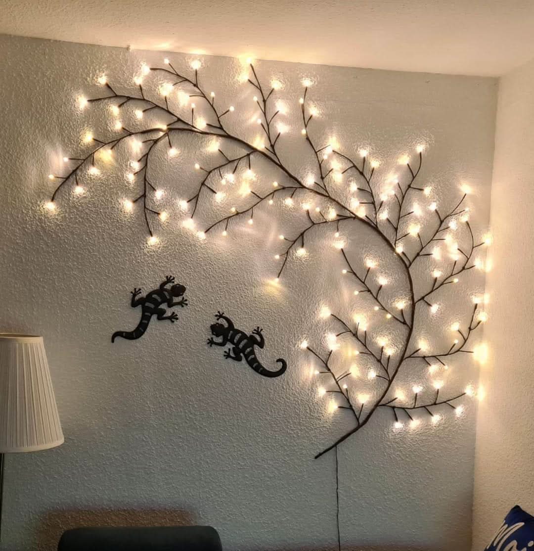 Iluminación decorativa de sauce