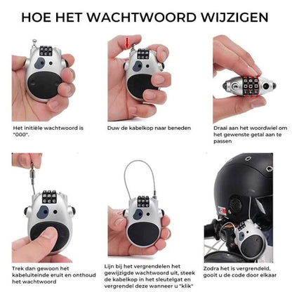 Wire-Lock | Anti-Theft Telescopic Cable Lock