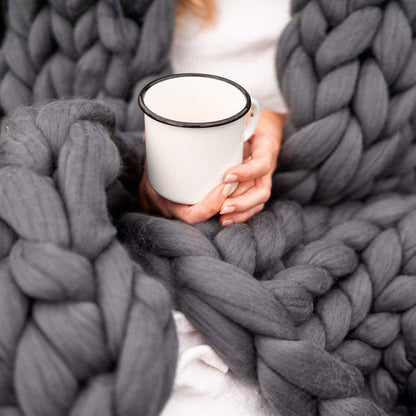 Chunky Knit Blanket - Ultra-Soft Oversized Blanket