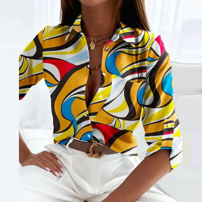 Tailored Women's Blouse with Pointed Collar