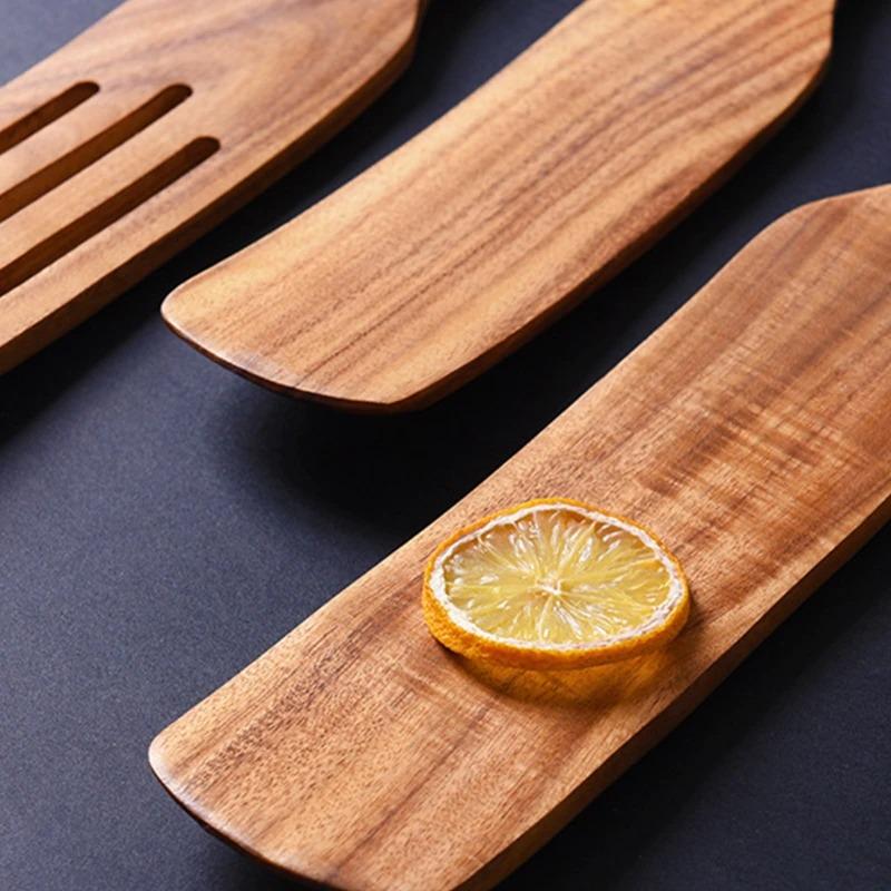 Wooden Spurtle Set - Sustainable & Versatile Kitchen Utensils