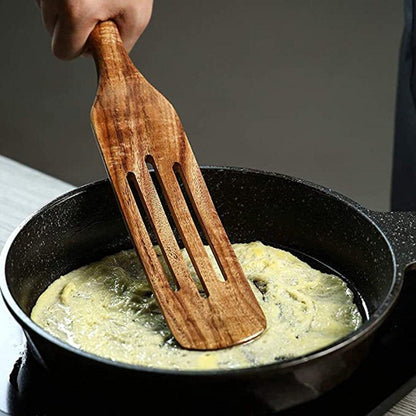 Wooden Spurtle Set - Sustainable & Versatile Kitchen Utensils