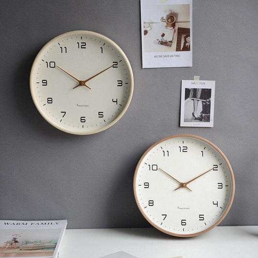 Wooden Wall Clock - Scandinavian Minimalist - Timeless Elegance