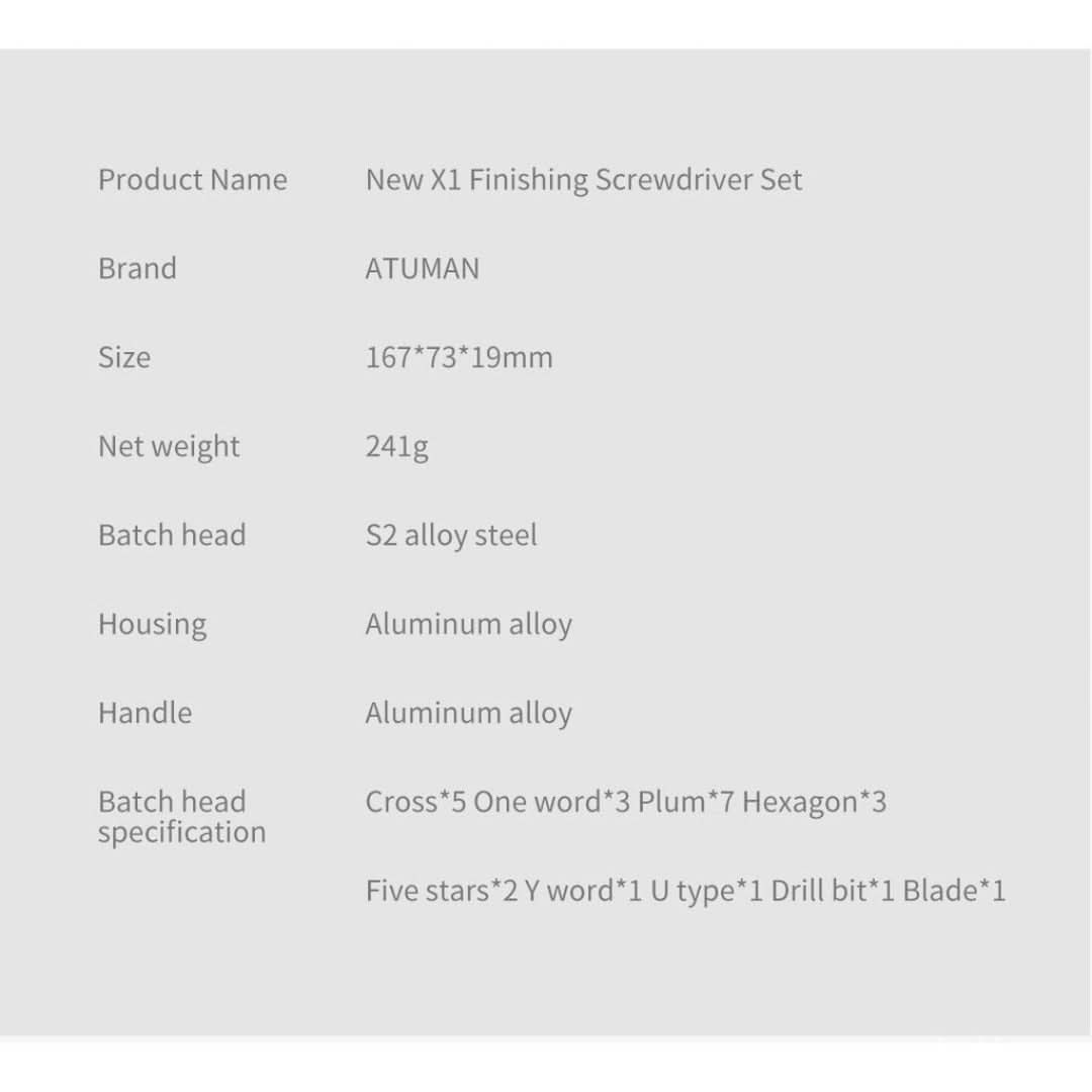 X1 Precision Screwdriver Set | 24 Bits