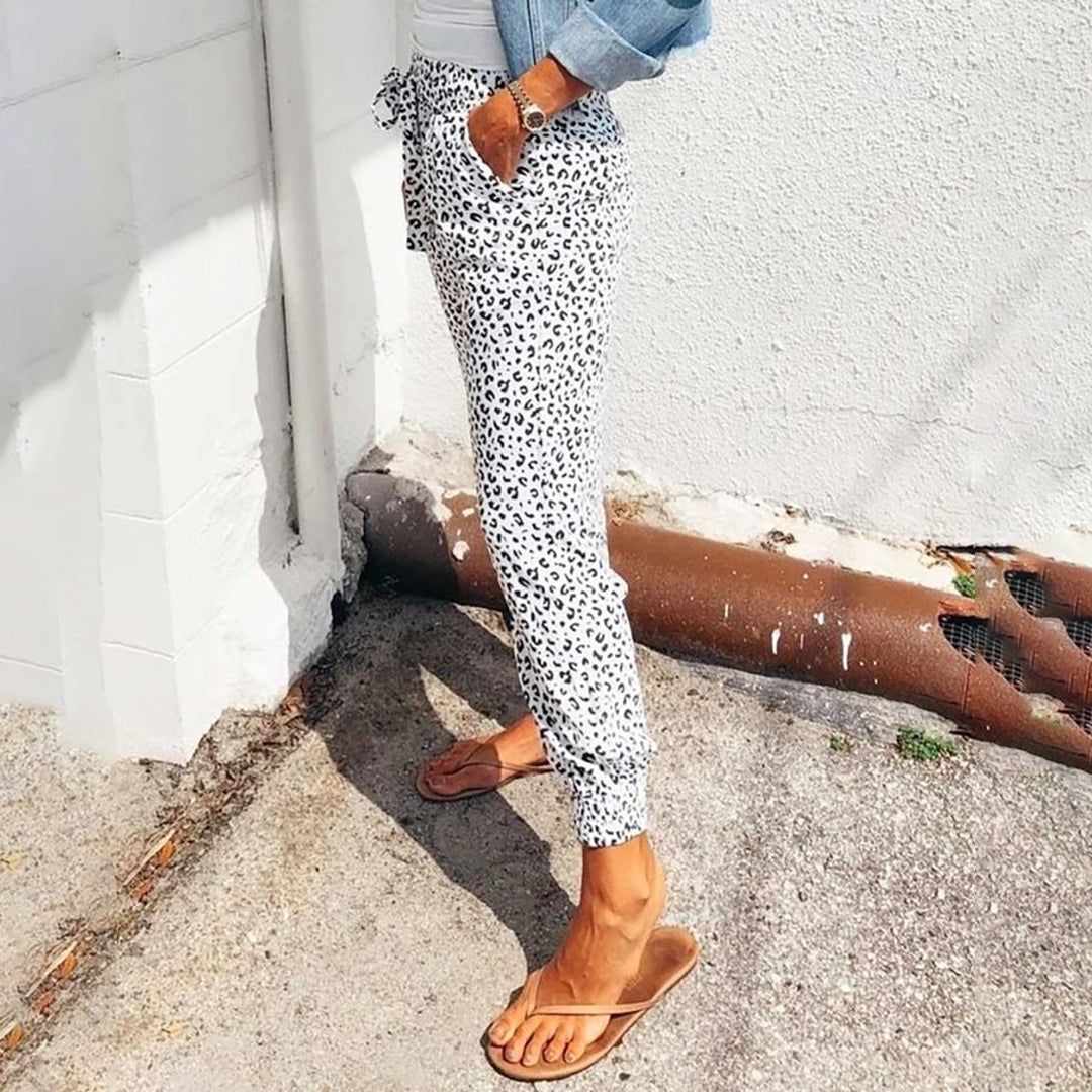 Xandra | Pantalons pour femmes avec imprimé léopard