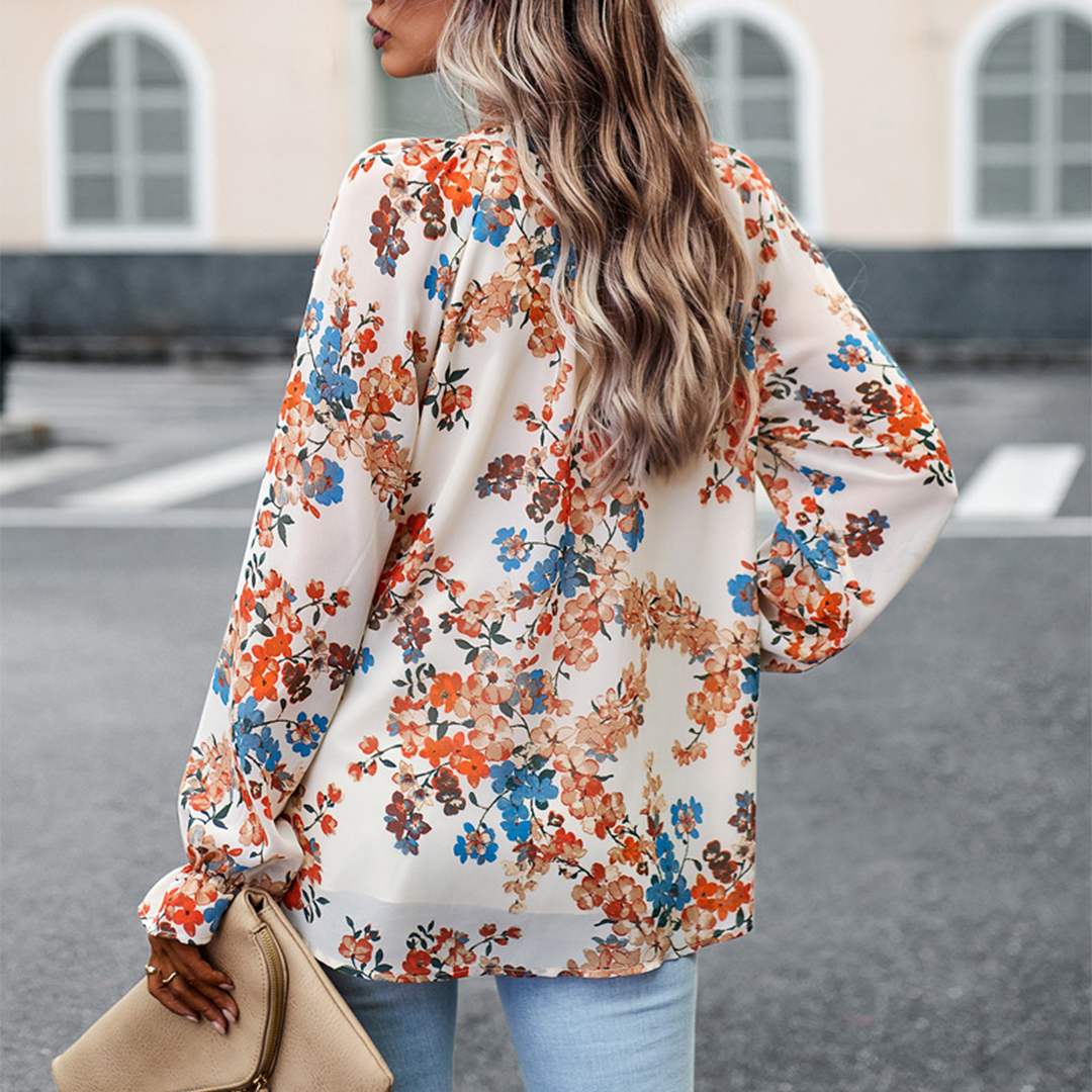 Blouse à imprimé floral d'été