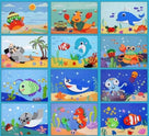 Tavole per puzzle 3D autoadesive | 12 fogli per set