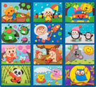 Tavole per puzzle 3D autoadesive | 12 fogli per set