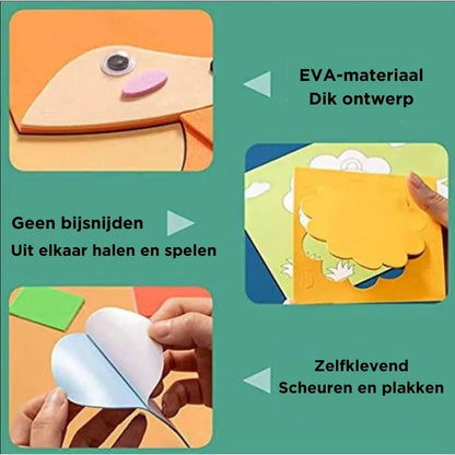 Self-Adhesive 3D Puzzle Boards | 12 Sheets Per Set