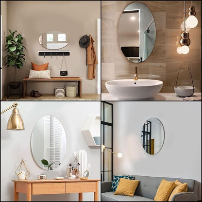 Self-Adhesive Mirror | Oval Shape