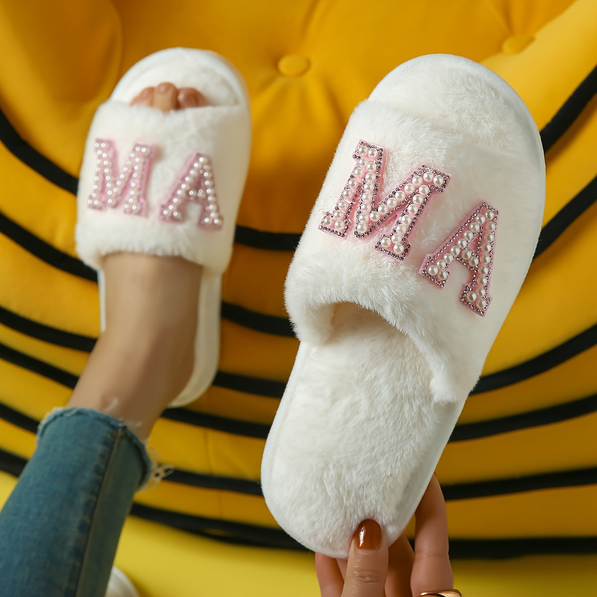 Zoë | Chaussons ouverts confortables et respirants avec semelle antidérapante