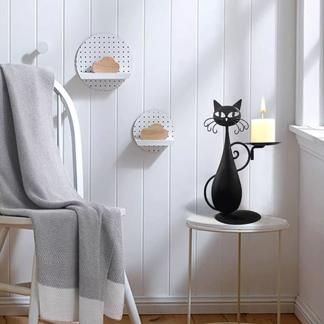 Black Cat | Candle Holder