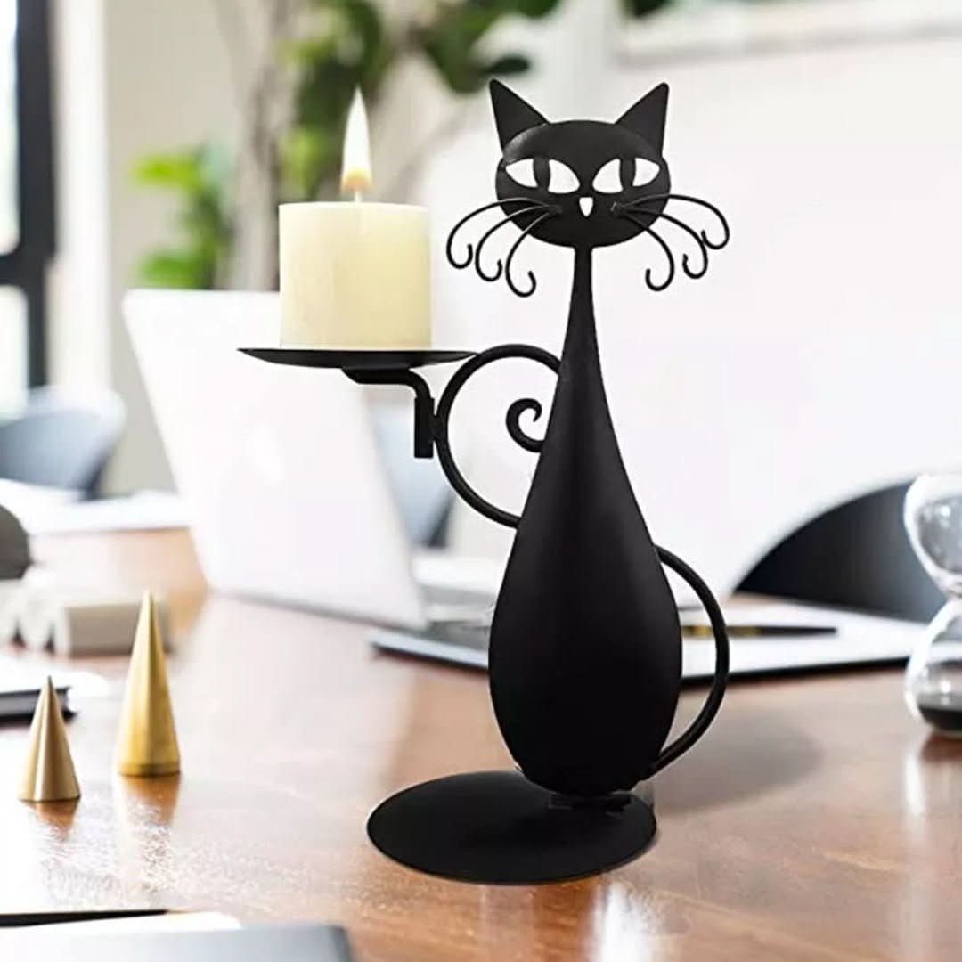 Black Cat | Candle Holder
